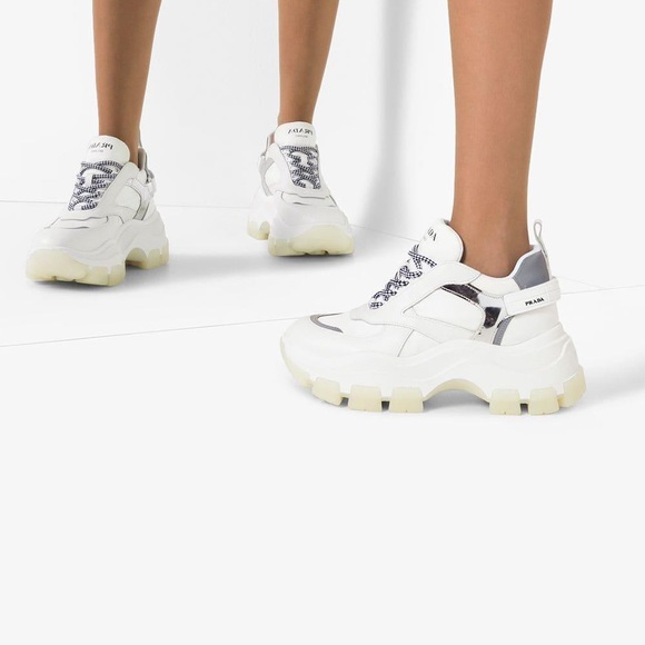 Prada pegasus chunky sneakers Clearance